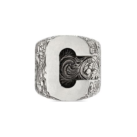 gucci tracking ring|Gucci alphabet ring.